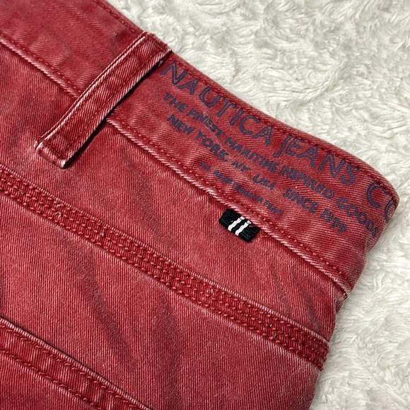 Men’s Nautica Jeans Red Vintage Size 36 x 32 - Picture 6 of 7